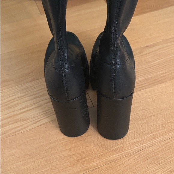 Steve Madden Cypress Black Platform Knee-High Boots - Picture 3 of 10